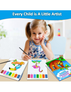 BAOXUE Libro de Colorear Acuarela 24 Páginas Animales 2