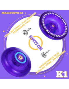 Yo-Yo MAGICYOYO K1 Púrpura para Niños y Principiantes 2
