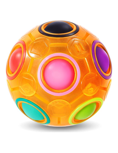 Bola de Rompecabezas Mágica Vdealen 7 cm Color Naranja