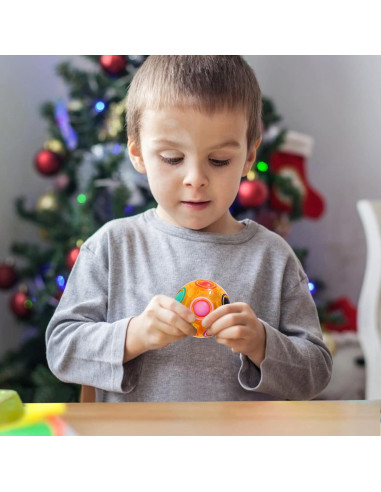 Bola de Rompecabezas Mágica Vdealen 7 cm Color Naranja