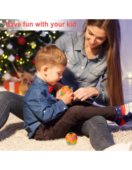 Bola de Rompecabezas Mágica Vdealen 7 cm Color Naranja