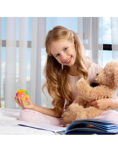 Bola de Rompecabezas Mágica Vdealen 7 cm Color Naranja