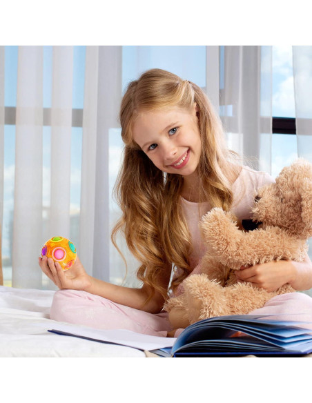 Bola de Rompecabezas Mágica Vdealen 7 cm Color Naranja