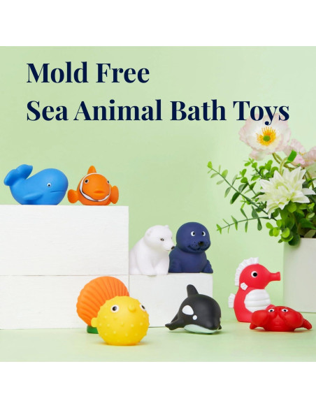 Juguetes de Baño XY-WQ Animales Marinos 9 Piezas