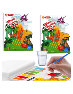 Conjunto de Pintura Acuarela YMluky para Niños 2 Libros