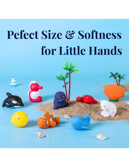 Juguetes de Baño XY-WQ Animales Marinos 9 Piezas