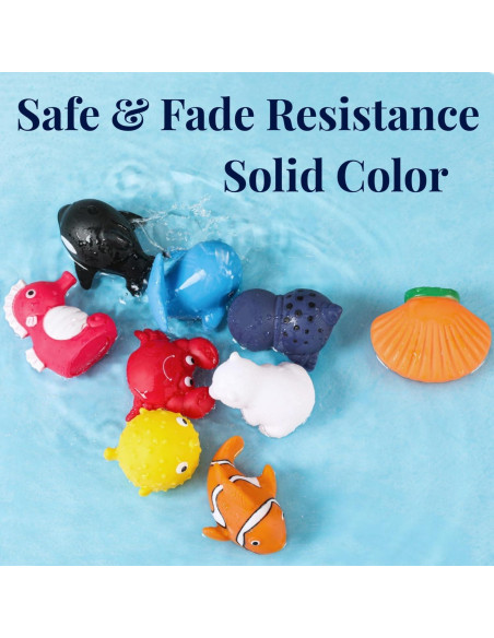 Juguetes de Baño XY-WQ Animales Marinos 9 Piezas