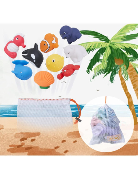 Juguetes de Baño XY-WQ Animales Marinos 9 Piezas