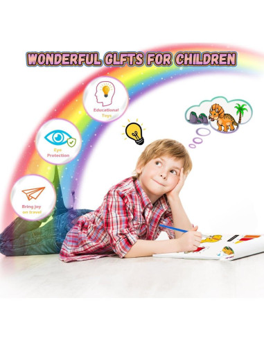 Conjunto de Pintura Acuarela YMluky para Niños 2 Libros