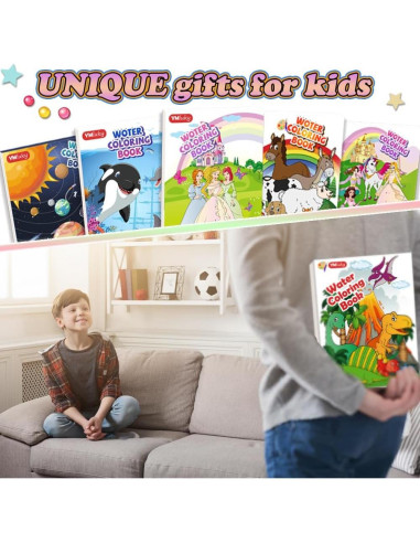 Conjunto de Pintura Acuarela YMluky para Niños 2 Libros