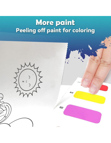 Libro para Pintar con Agua YMluky Animales Marinos 20 Páginas