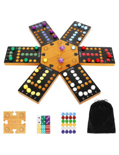 Juego de Mesa de Canicas Plusvivo para 4-6 Jugadores