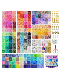 Kit de Fabricación de Pulseras Redtwo 30000 Piezas de Perlas