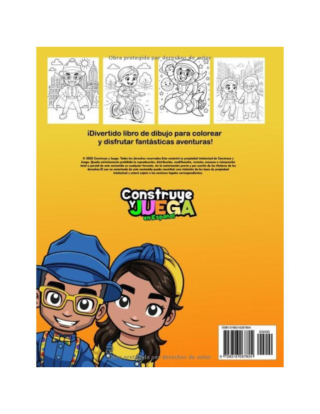Libro para colorear Construye y Juega: Construye y Juega en Español (Spanish Edition)