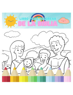Libro Para Colorear De La Biblia Para Niños: Actividades Cristianas con Historias y Ilustraciones Bíblicas (Spanish Edition)