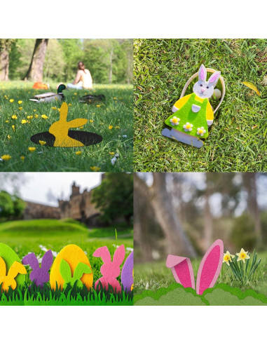 40 Hojas de Fieltro Loyisal 10.16cm x 10.16cm Colores Variados