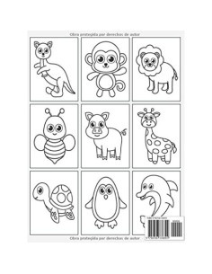101 Animales - Mi primer libro para colorear: A partir de 1 año | Libro de dibujar para niños y niñas (Spanish Edition) 2