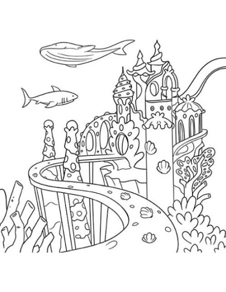 Sirena libro de colorear: Libro de colorear para niños de 4-8, 9-12 años (Cuadernos Para Colorear Niños) (Spanish Edition)