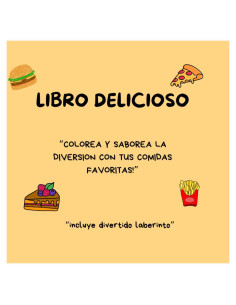 Libro para colorear comida rápida: Libro para colorear comida (Spanish Edition)