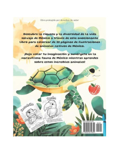 Libro para colorear Animales Nativos de México (Spanish Edition) 2