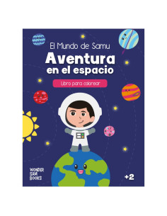 Aventura en el Espacio: Mi primer libro para colorear los planetas del sistema solar (El Mundo de Samu) (Spanish Edition)