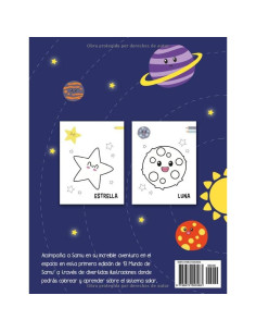 Aventura en el Espacio: Mi primer libro para colorear los planetas del sistema solar (El Mundo de Samu) (Spanish Edition) 2