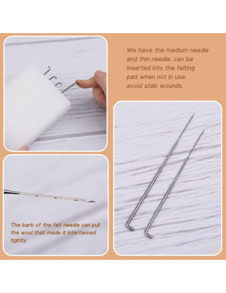 Kit de Fieltro con Aguja QMNNMA - 10 Piezas, Animales DIY