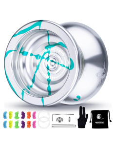 Yoyo Profesional MAGICYOYO N11 Verde Plateado con Kit
