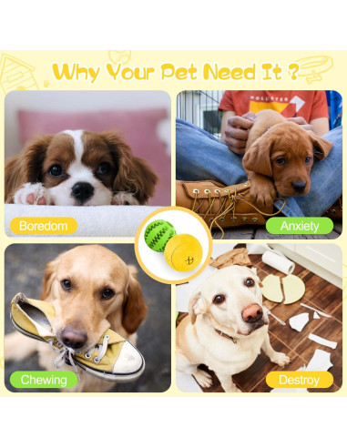 Juguete Interactivo para Perros HIPPIH - Bola Dispensadora