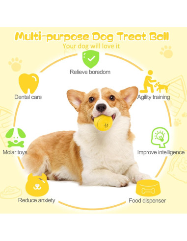 Juguete Interactivo para Perros HIPPIH - Bola Dispensadora