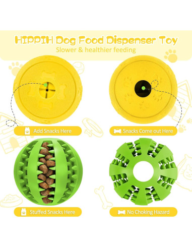 Juguete Interactivo para Perros HIPPIH - Bola Dispensadora