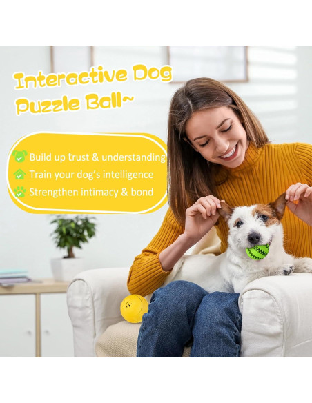 Juguete Interactivo para Perros HIPPIH - Bola Dispensadora