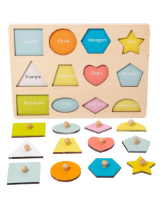 Rompecabezas Montessori de Madera 12 Piezas para Niños 2