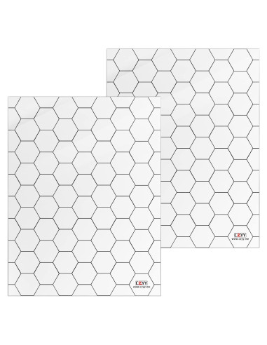 Conjunto de 2 Tapetes de Juego CZYY Hexagonales 17,8x17,8 cm