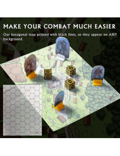 Conjunto de 2 Tapetes de Juego CZYY Hexagonales 17,8x17,8 cm 2