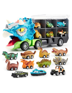 Camión Transportador Joyin Triceratops 13 en 1 con Coches
