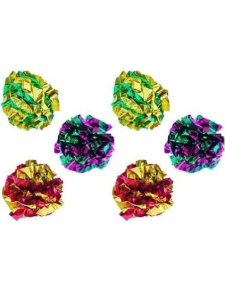 Pelotas de Juguete Arrugadas para Gatos PETFAVORITES 6 Pzas