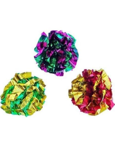 Pelotas de Juguete Arrugadas para Gatos PETFAVORITES 6 Pzas