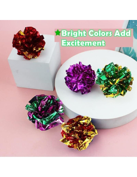 Pelotas de Juguete Arrugadas para Gatos PETFAVORITES 6 Pzas