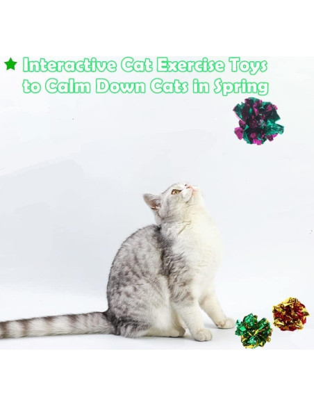 Pelotas de Juguete Arrugadas para Gatos PETFAVORITES 6 Pzas