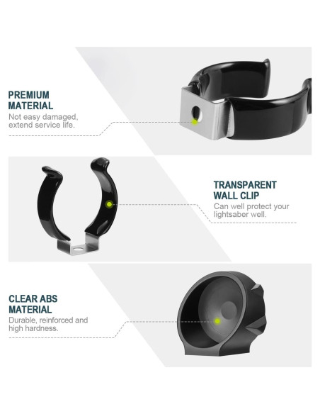 Soporte de Pared Lenink para Sable de Luz - Negro