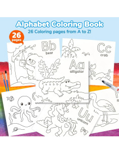 JoyCat Libro de Pintura Acuarela 3-en-1 para Niños 2