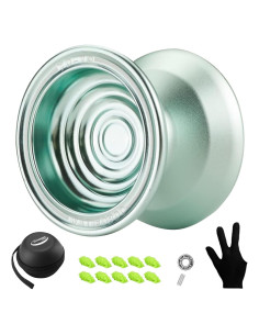 Yoyo Profesional WATIEOBOO Metal No Responsivo Azul Claro