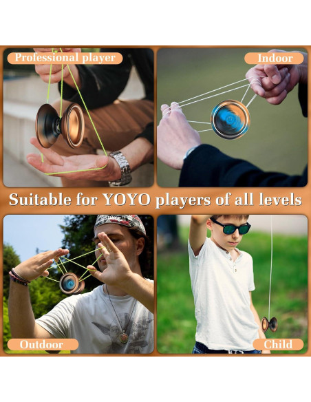 Yoyo Profesional WATIEOBOO M18 Metal 10 Cuerdas y Estuche