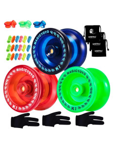 Paquete de 3 Yoyos MAGICYOYO K1-Plus para Niños - Azul, Rojo, Verde