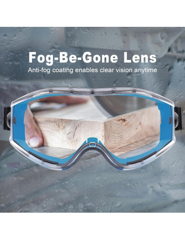 Gafas de Seguridad UKNOW Lente Clara Antiempañante