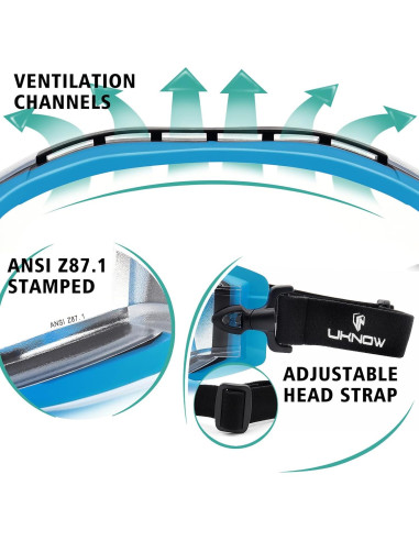 Gafas de Seguridad UKNOW Lente Clara Antiempañante