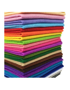 Hoja de Fieltro Acrílico 28pcs 30cm x 20cm Flic-Flac