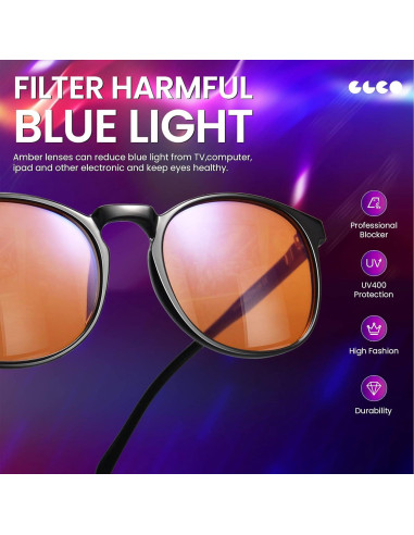Gafas de Luz Azul IBOANN Iconic para Mujer - Protección UV400