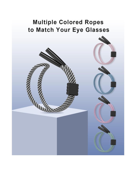 Paquete de 3 correas para gafas de sol ajustables - G01002 Paquete de 3 correas para gafas de sol ajustables - G01002